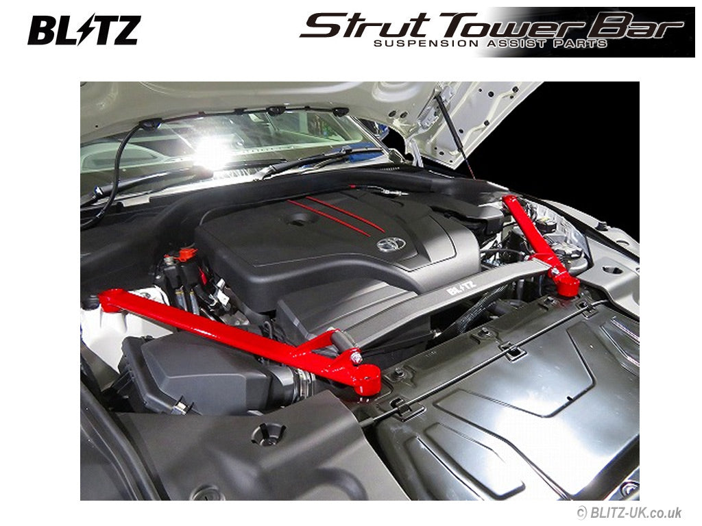 Blitz Strut Tower Bar - Front - 96169 - GR Supra A90