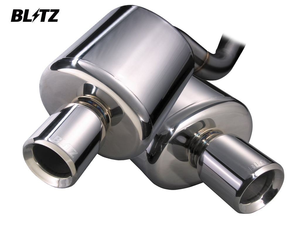 Blitz Nur Spec DT Exhaust System - Single Exit - 67636 - Impreza S