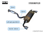 GR Yaris Gen 2 - exhaust dimensions