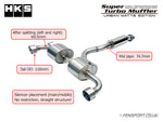 HKS Super Turbo Muffler - Urban Matte Edition - Exhaust - GR Yaris Gen 2