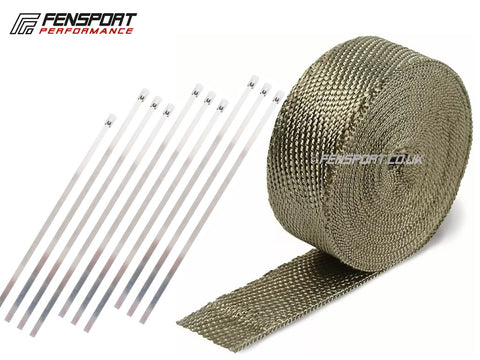 Exhaust Wrap - Titanium - 20m