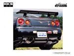 HKS Silent Hi Power - Exhaust - Skyline GTR R34 - installed